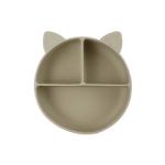 Cat Style Kids Silicone Bowl , Colorful Silicone Divided Suction Plate OEM