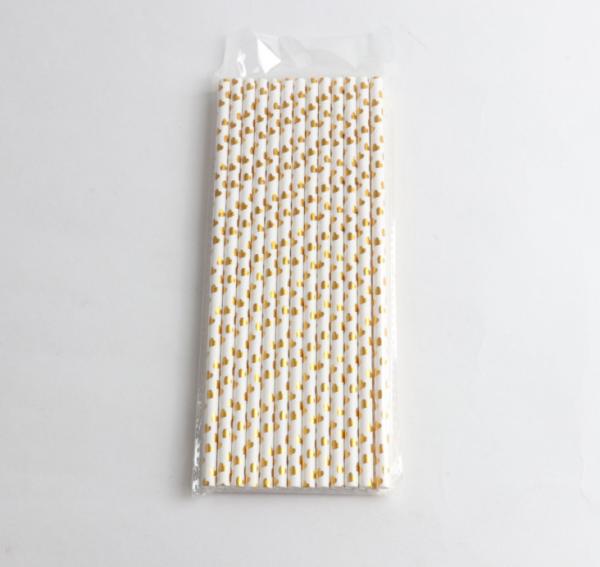 Black Stripe Jumbo Paper Straws Eco Friendly and Disposable for Bubble Tea