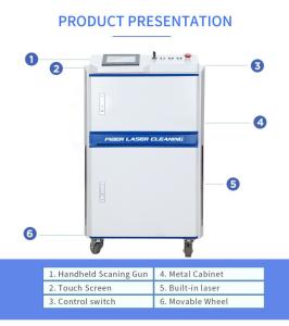 Quality Wood Stone Stainless Steel Rust Remover JPT Raycus 1000w 1500w 2000w Laser Cleaner wholesale