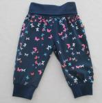 Cotton Jersey Baby Boy Dress Pants All Over Print Rib High Waistband