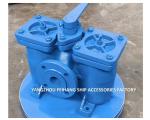 Duplex Oil Filter & Double Oil Strainers Model AS16050 CB/T425 Cast Iron Body