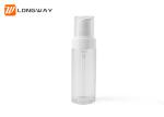 White 100ml Plastic Cosmetic Bottles For Facial Cleanser Pretty Design