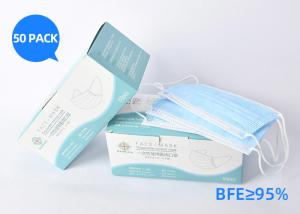 Quality Non Woven Three Layer Protective Disposable Earloop Face Mask Against Viruses wholesale