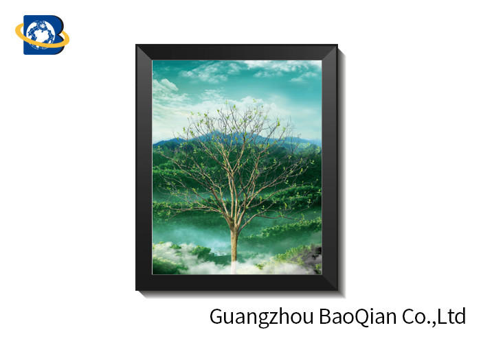 Anti - Slip 30 X 40cm PET 3D Lenticular Pictures Of Four Season Tree Design