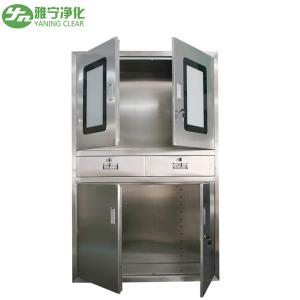 Quality Clinic Furniture Stainless Steel Medical Instrument Case Medicine Drug Cabinet wholesale