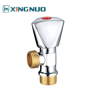 1/2 inch with copper male threaded plating angle valve Bathroom Brass Angle Valve 3/4"x1/2" Sand Blast Nickel Plate
