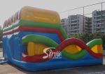 Commercial Use Outdoor Cross Rainbow Inflatable Fun City For Sale Made Of Top