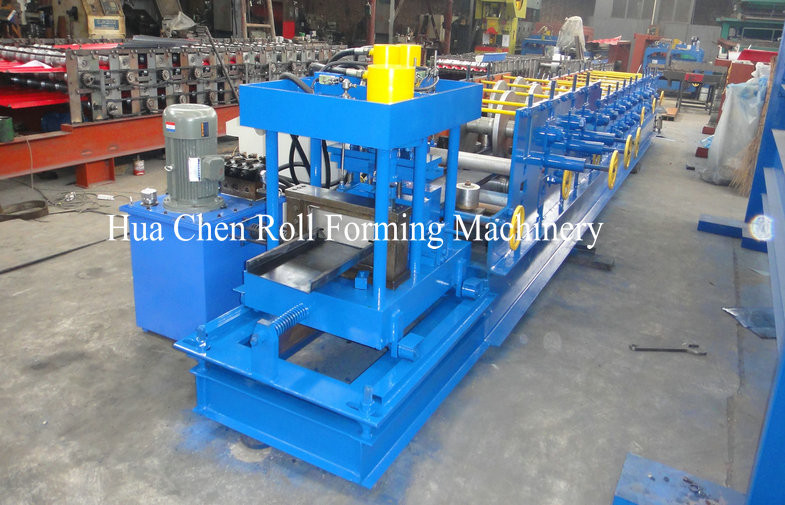 High Speed Automatic C Purlin Roll Forming Machine , 13 Row Purlin Making Machine