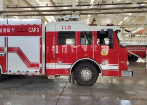 Quality Gasoline 4x2 Drive Cab Rescue Fire Fighting Truck 96km/H wholesale