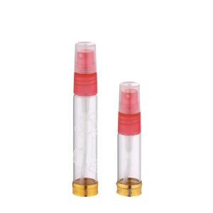 Quality Perfume Glass Tube Bottles 15ml 20ml 30ml Clear Glass Vials With Metal Basement wholesale