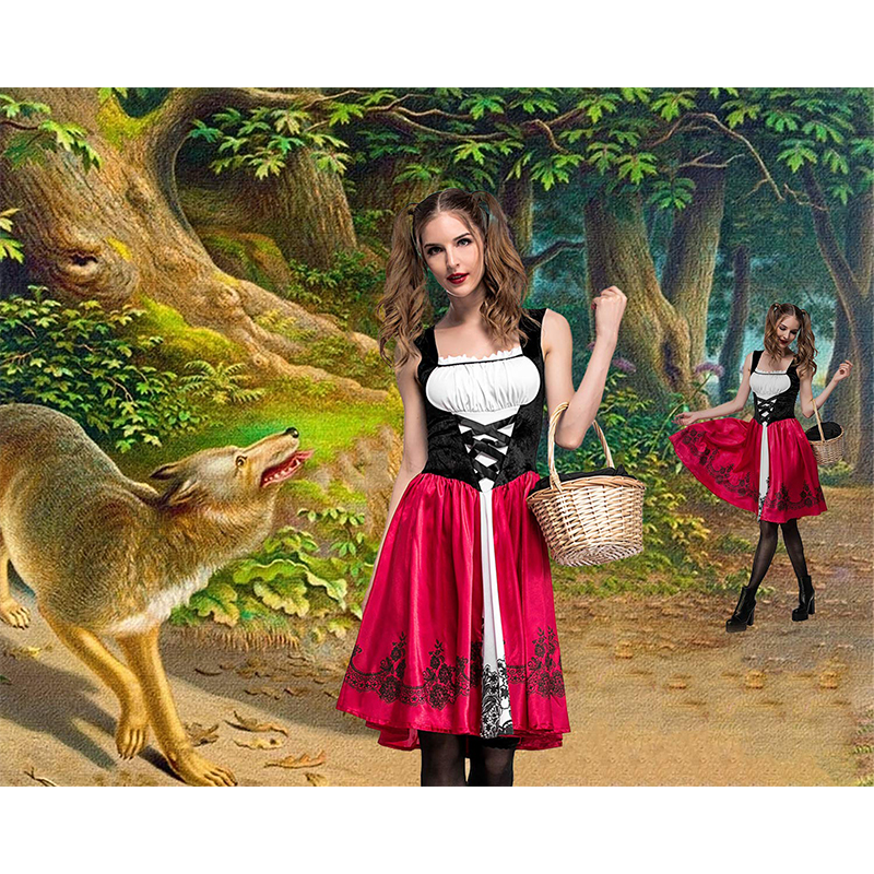 Little Red Riding Hood Party Costumes For Adults Women Cosplay Halloween Costume