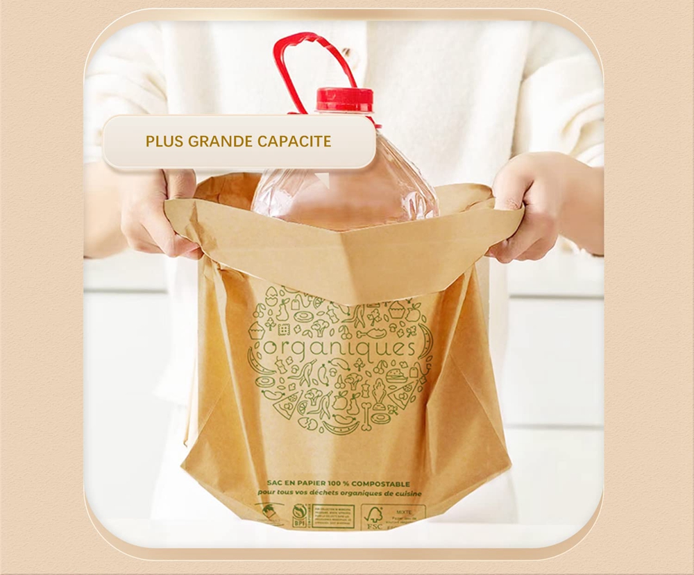 Custom Order Accepted CMYK 4 Color Offset Printed Biodegradable Disposable Garbage Bag