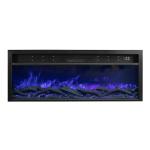 79inch Freestanding Electric Fireplace 950-1500W Heater 4 Dimming 5 Flames