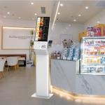 Floor Stand Self Ordering Kiosk Android 21.5 Inch Fast Food Touch Screen Printer