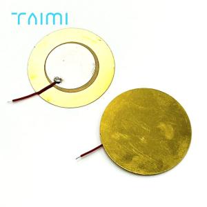 Quality Thickened Alarm Sound Buzzer Disc 20mm 27mm 31mm Piezo Ceramic Brass Buzzer Sheet wholesale