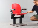 HDPE Plastic Stadium Chair With Cupholder