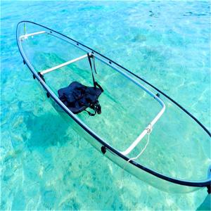 Quality Day Sit On Top Touring Kayak , Glass Bottom Two Man Plastic Fishing Boats wholesale