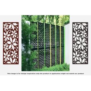 Quality Price On Louver 6' Laser-Cut Steel Fencing Panel Aluminum Privacy Fence wholesale