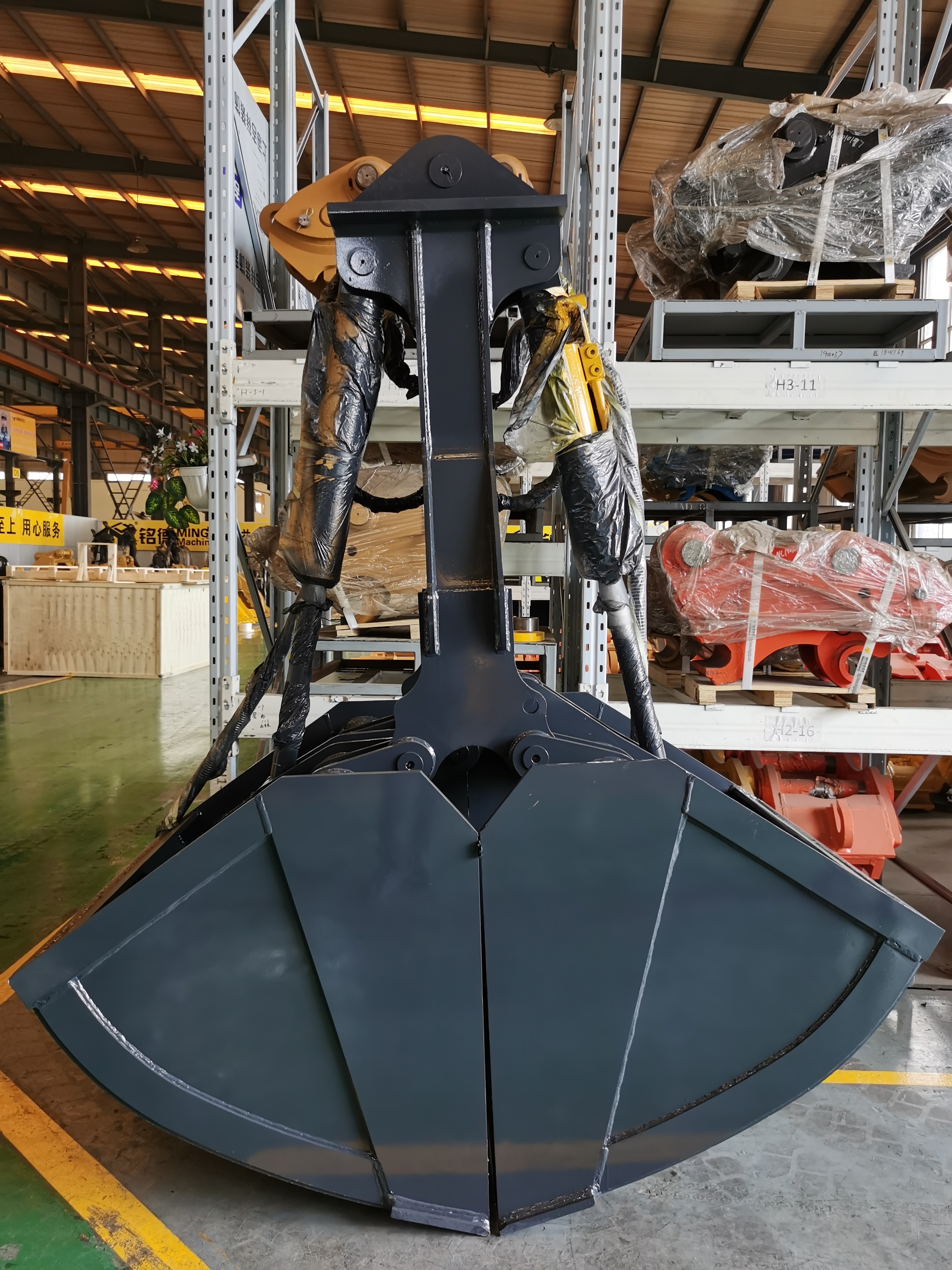 PC322 Excavator Clamshell Bucket Clamp Hydraulic Grab Claw