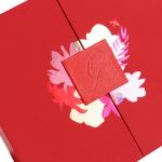 Custom Logo Double Door Design Magnetic Closure Paper Gift Lip Gloss Packaging