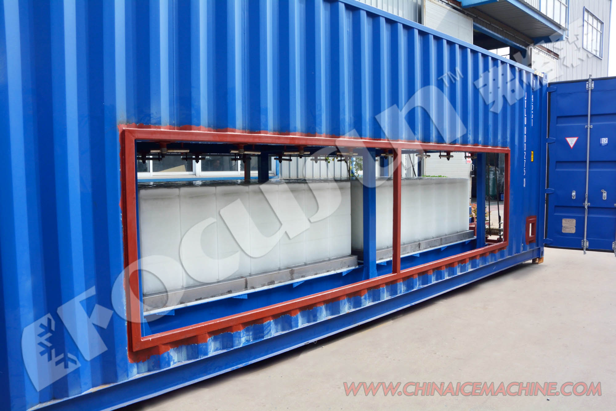 Containerised Ice Block Making Machine 10 Tonnes Per Day Output Durable and Heavy-Duty