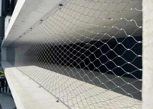 Quality Hanging Safety 25*25mm Wire Rope Mesh Net Flexibility Anti Acid wholesale