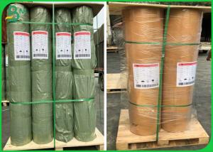 Quality Eco Friendly Washable Kraft Paper Roll 0.55mm 0.7mm With Metal Color wholesale