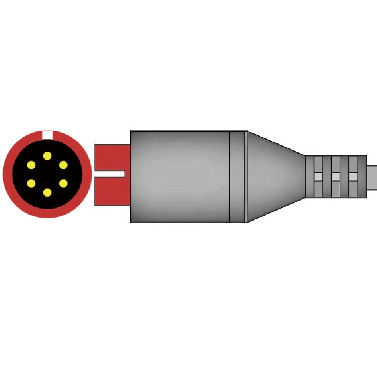 IBP adapter cable compatible for Spacelabs 6pin to Abbott transducer