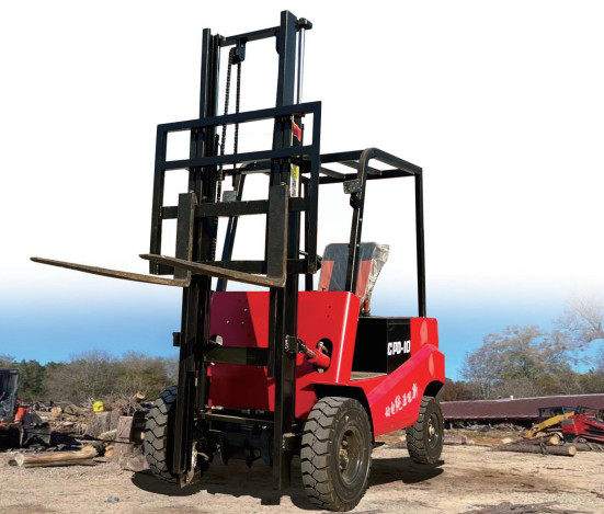 Electric 1 Ton Forklift 3m Lifting Height 12km/H Full Load Speed 60V Rated Voltage Manual Electric Forklift