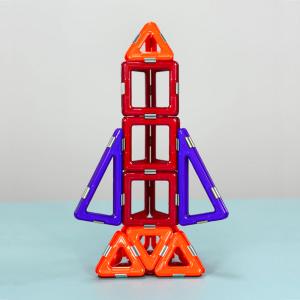 Quality Little Rocket Magnetic Science Tiles Multicoloured Magnetic Building Set DIY Assembly wholesale