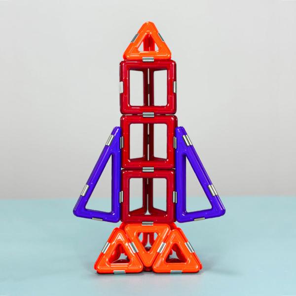 Little Rocket Magnetic Science Tiles Multicoloured Magnetic Building Set DIY