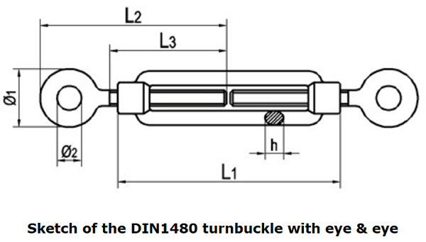 Galvanized Turn Buckle Turnbuckle Eye And Eye M6 To M36