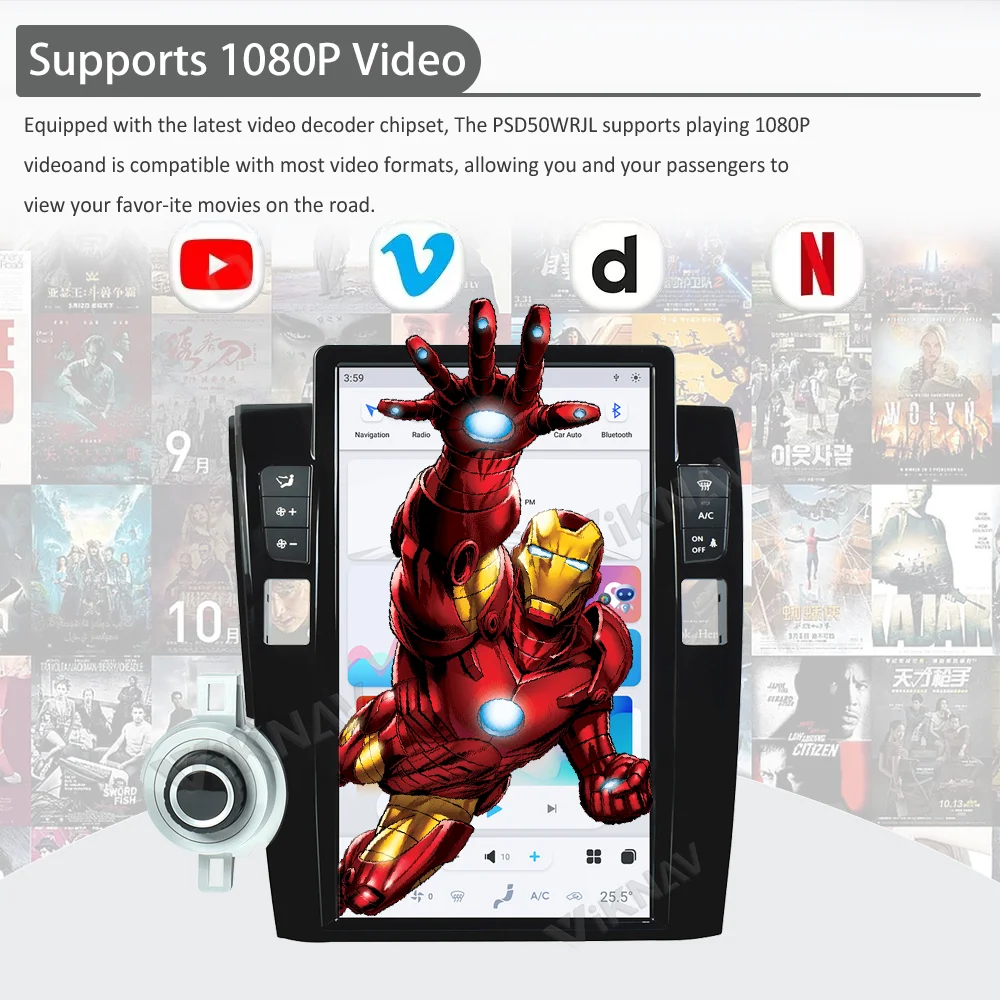 13.6 Inch Android Auto Stereo For 2007-2013 Toyota Tundra Navigation GPS Multimedia DVD Player Wireless Carplay 4G