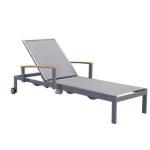 Iron Outdoor Furniture Patio Beach Sunbed Lounge Sea Sun Lounger Modern Style