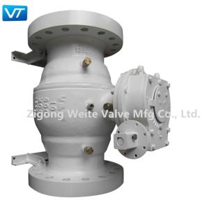 Quality 300LB 10 Inch Ball Valve WCB Carbon Steel Trunnion Mounted wholesale