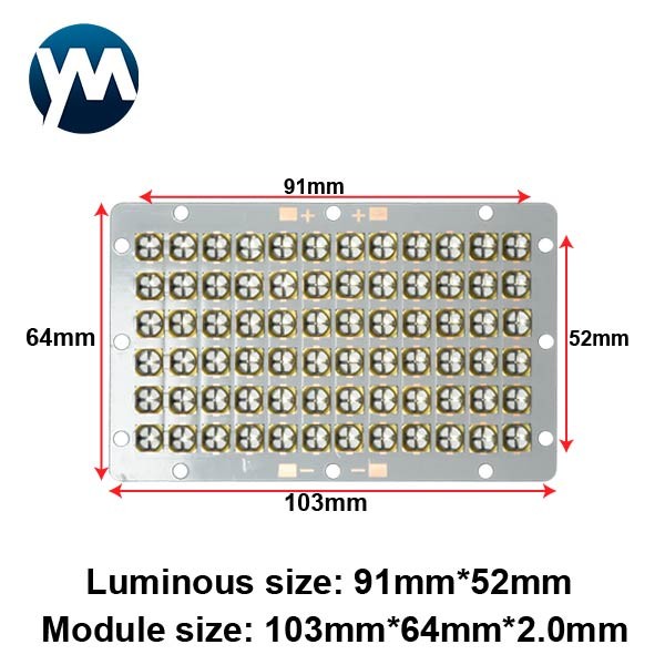 Quartz Lens UV Lamp Beads 720W High Power UVC LED Module