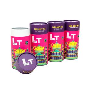 Quality Recyclable Paper Tube Tea Packaging 63mm Diameter Offset Printing wholesale