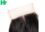 Body Wave Human Hair Closure Pieces , Middle Part Remy Human Hair Extensions
