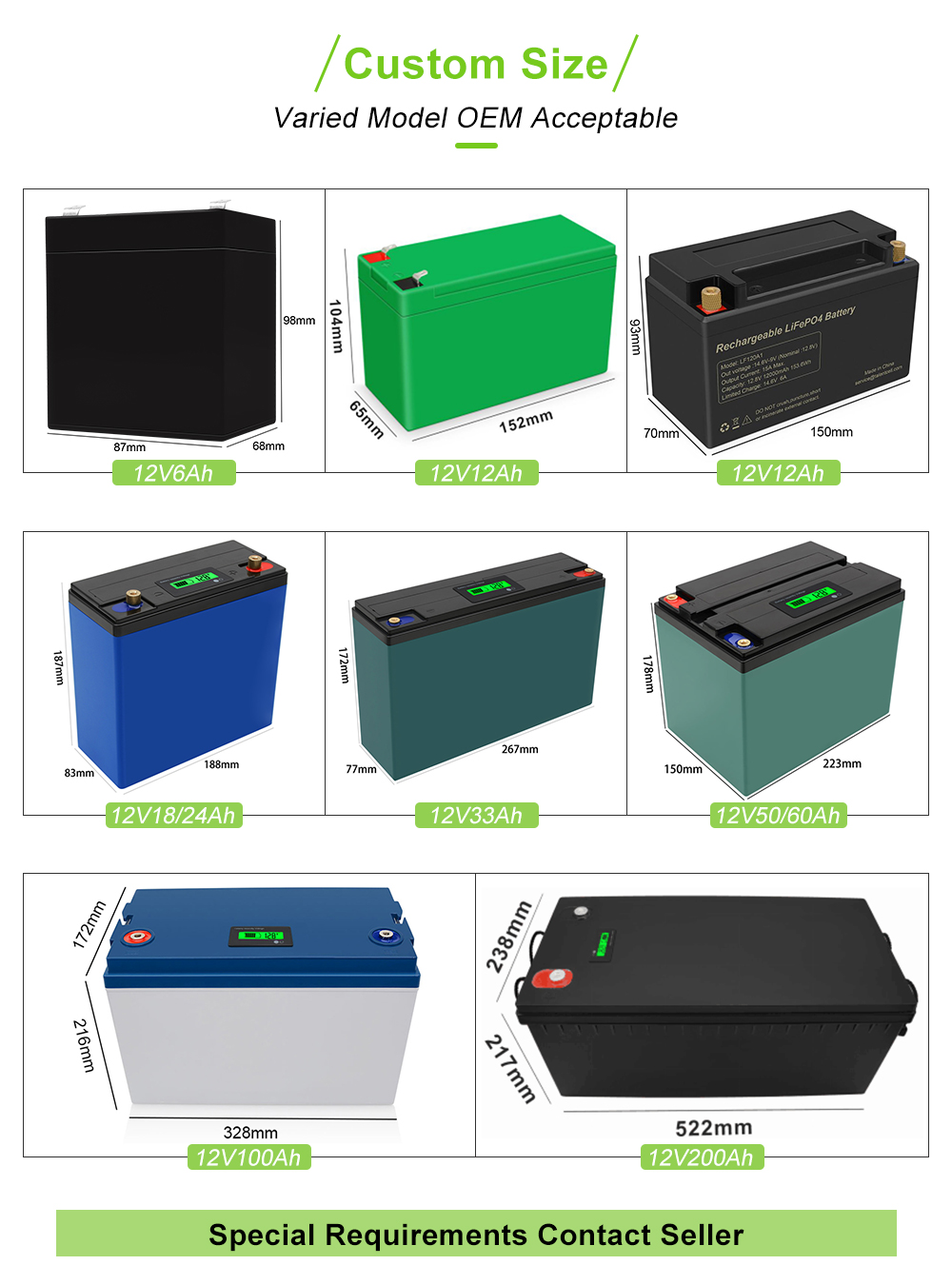 32650 32700 12v 200ah Lithium Iron Lifepo4 Deep Cycle Battery Bms