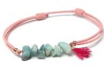 watches ladies women matching mint rope and MOP sales promotion bracelet, charm