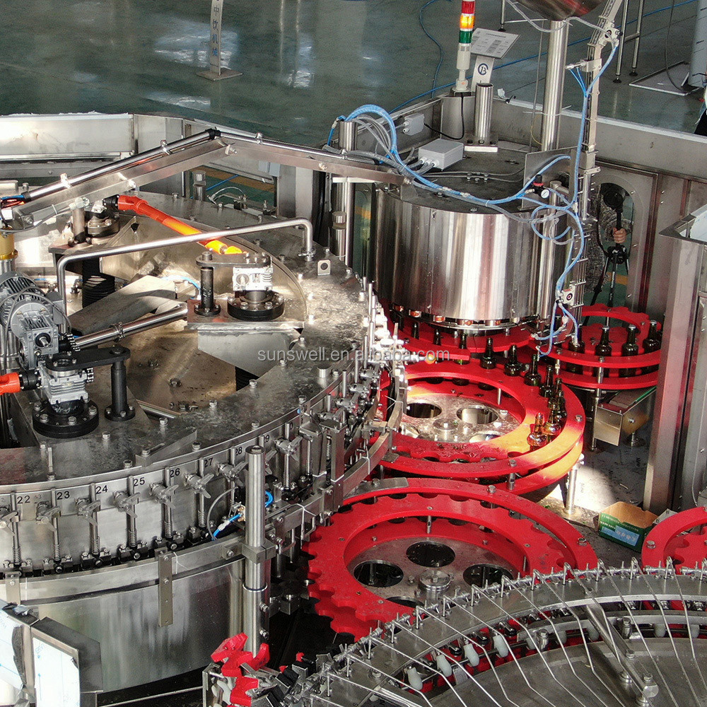 3000BPH Shrink Film Beer Can Filler Machine Sanitary Design