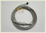YSI 400 Series Medical Temperature Probe Gray Color 6.35 Male Plug Connector
