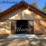Equestrian Black Portable Steel Bamboo Wooden Horse Box Stable Stalls