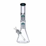 Perc Ice Borosilicate Glass Bongs Beaker Two Chamber 350mm