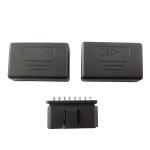 OBD2 Concealed Buckle Housing OBD2 Counterfoil Male Plug