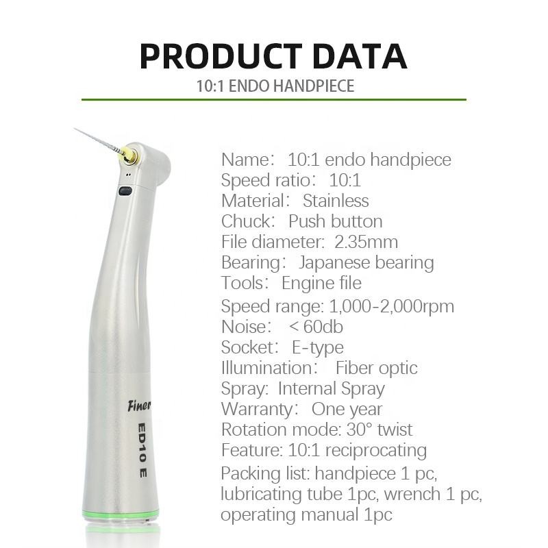 0.3-0.35Mpa Endo Handpiece , Turbine Reciprocating Endodontic Handpiece
