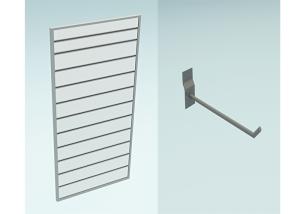 Quality Length 60 Slatwall Shelf Brackets For Garment , Steel Slot Board Hooks High Grade wholesale