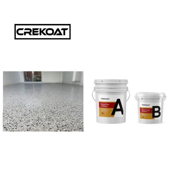 Epoxy Polymer Polyaspartic Floor Coating Low Odor Good Weatherability