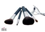 Blue Facial Concealer Travel Makeup Brushes Beauty Cosmetics Brush Set