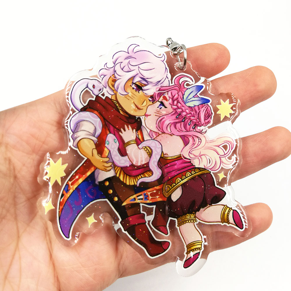 Customized Logo Epoxy Anime Figure Make Your Own Acrylic Keychain Charms